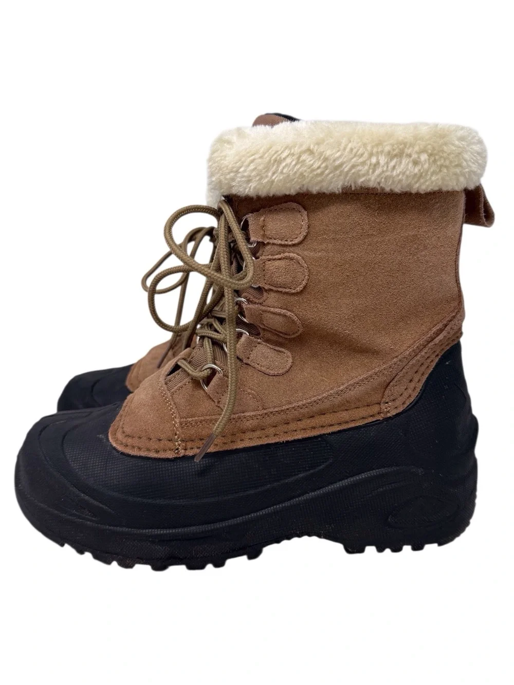 Itasca Thinsulate 3M tan waterproof lace up snow boot #657211 women’s size 7 EUC